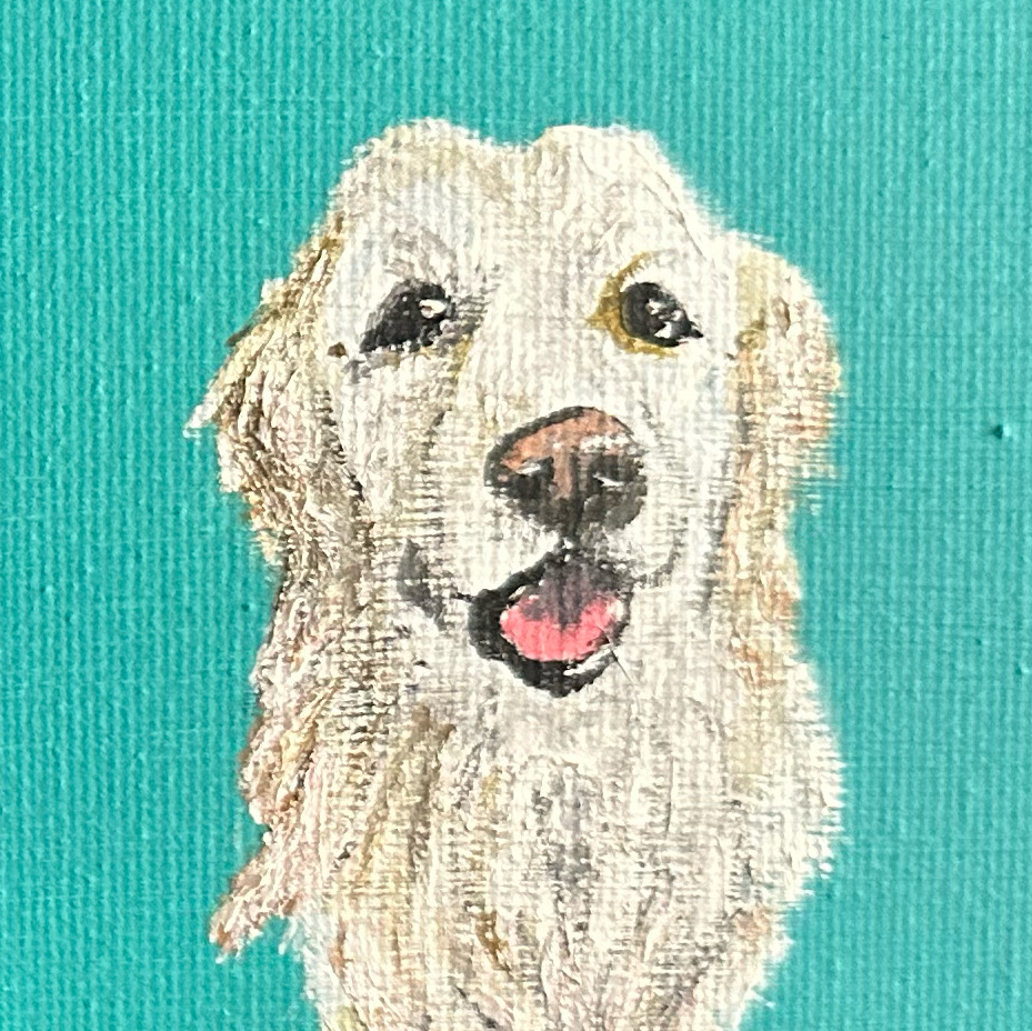 Painting of a dog